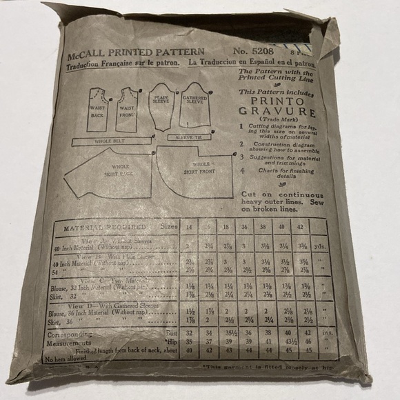 McCall Vintage Dress Pattern - Picture 2 of 4